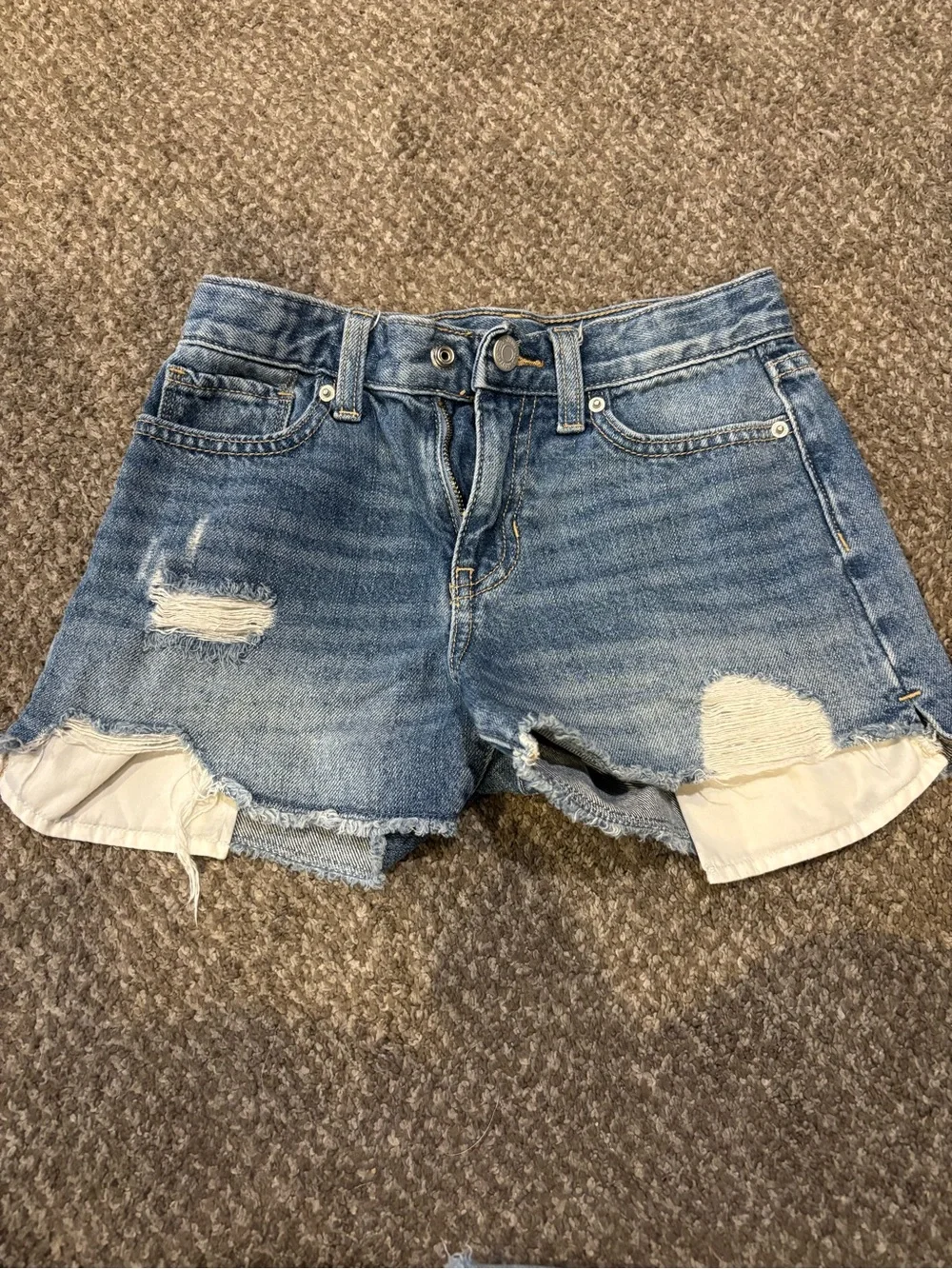 Old Navy Light Blue Distressed Denim Shorts